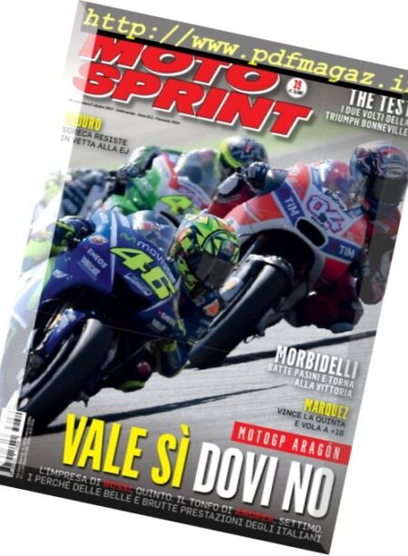Moto Sprint – 26 Settembre – 2 Ottobre 2017 Cover