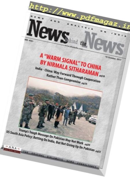 News behind the News – 16 October 2017 Cover