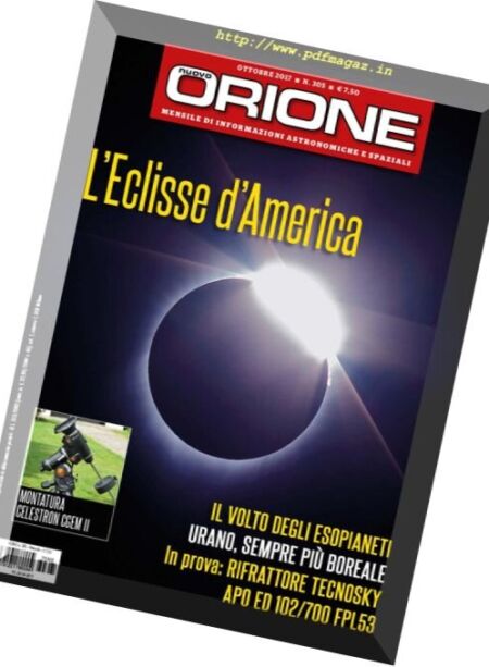 Nuovo Orione – Ottobre 2017 Cover
