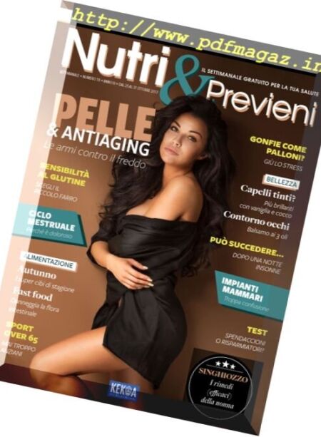 Nutri & Previeni – Ottobre 2017 Cover