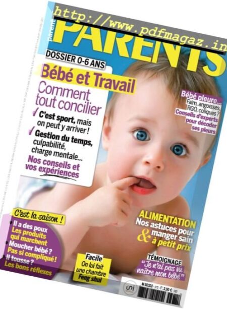 Parents France – Novembre 2017 Cover