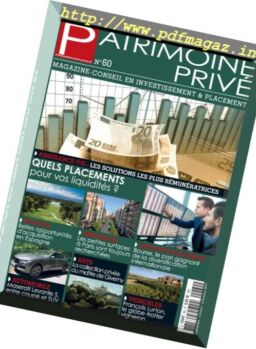Patrimoine Prive – Septembre-Novembre 2017