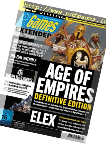 PC Games Germany – Oktober 2017 Cover