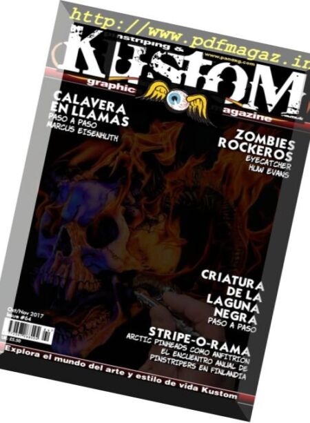 Pinstriping & Kustom Graphics Spanish Edition – noviembre 2017 Cover