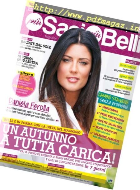 Piu Sani Piu Belli Magazine – ottobre 2017 Cover