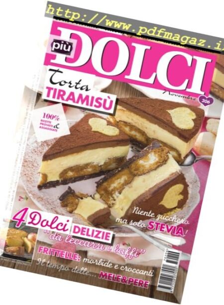 piuDOLCI – Novembre 2017 Cover