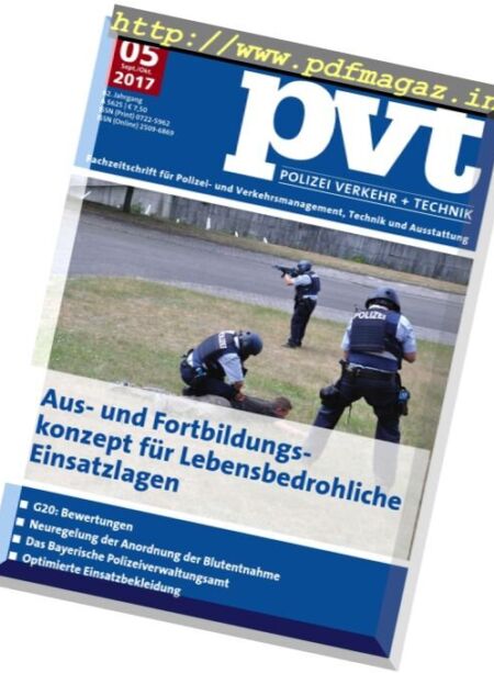 Polizei Verkehr und Technik – September-Oktober 2017 Cover