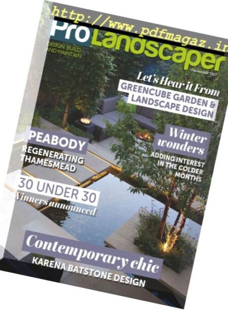 Pro Landscaper – November 2017 Cover