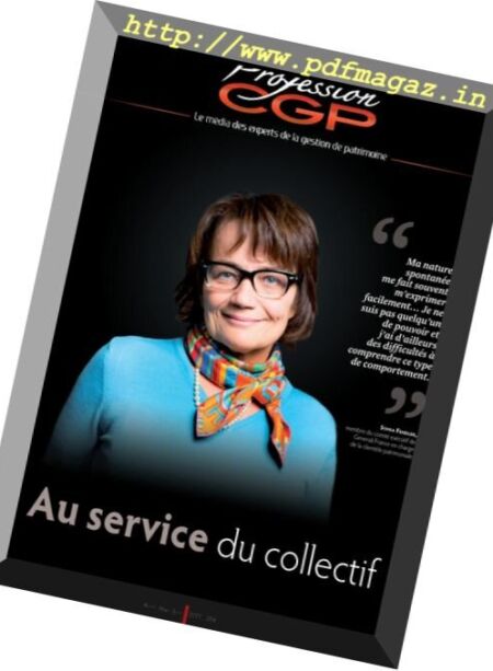 Profession CGP – Avril-Mai-Juin 2017 Cover