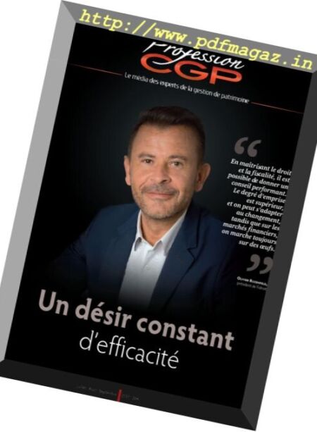 Profession CGP – Juillet-Aout-Septembre 2017 Cover