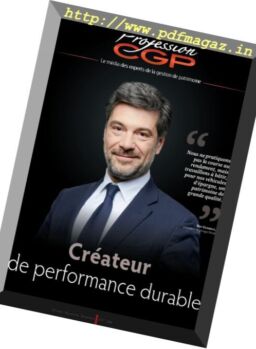 Profession CGP – Octobre-Novembre-Decembre 2017