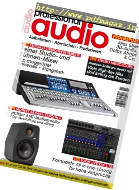 Professional Audio – November 2017 Cover