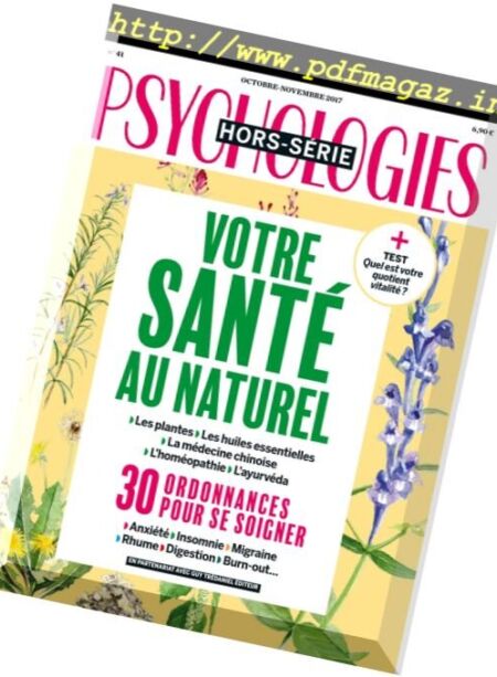 Psychologies France – Hors-Serie – Octobre-Novembre 2017 Cover