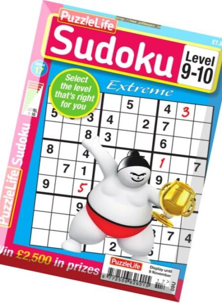 PuzzleLife Sudoku Extreme – Issue 17, 2017 Cover