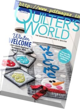 Quilter’s World – October 2017