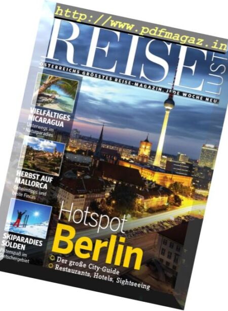 ReiseLust – 17 Oktober 2017 Cover