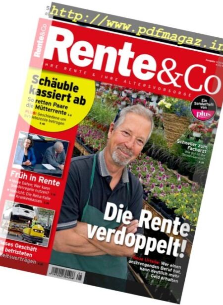 Rente & Co – Nr.1 2016 Cover