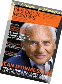 Revue Des Deux Mondes – Juillet-Aout 2017