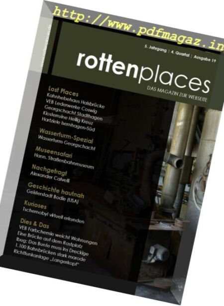 Rottenplaces Magazin – N 4, 2017 Cover