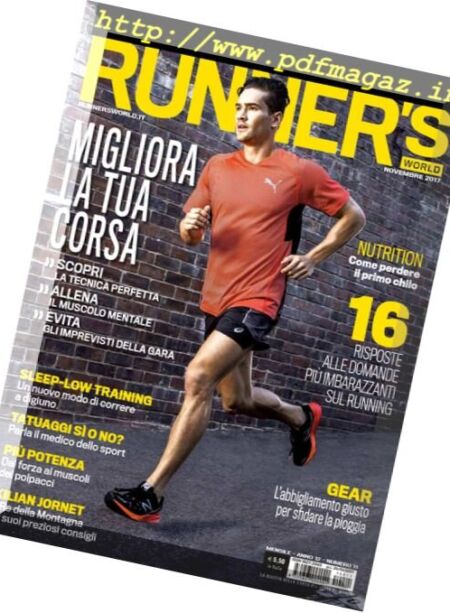 Runner’s World Italia – Novembre 2017 Cover