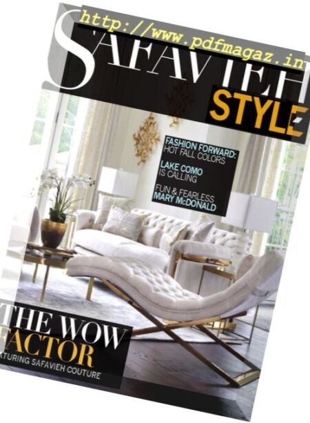Safavieh Style – Fall 2017 Cover