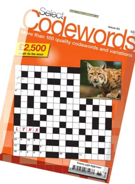 Select Codewords – Issue 65, 2017 Cover