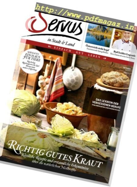 Servus Austria – Oktober 2017 Cover