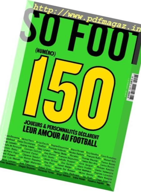 So Foot – Octobre 2017 Cover