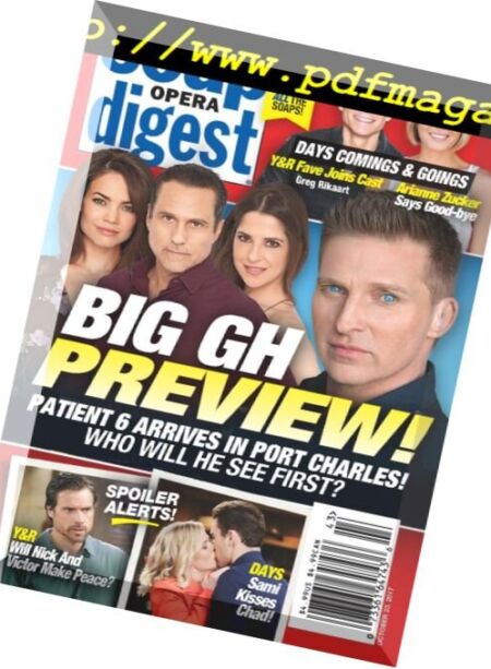 Soap Opera Digest – 23 October 2017 Cover