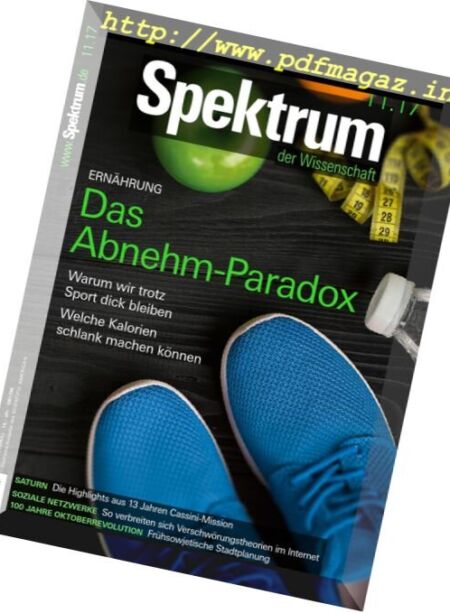 Spektrum der Wissenschaft – November 2017 Cover