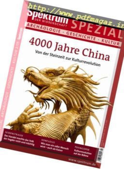 Spektrum der Wissenschaft – Spezial Archaologie Geschichte Kultur – Nr.2 2015