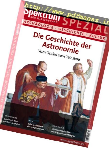 Spektrum der Wissenschaft – Spezial Archaologie Geschichte Kultur – Nr.3 2013 Cover