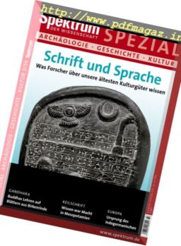 Spektrum der Wissenschaft – Spezial Archaologie Geschichte Kultur – Nr.3 2014