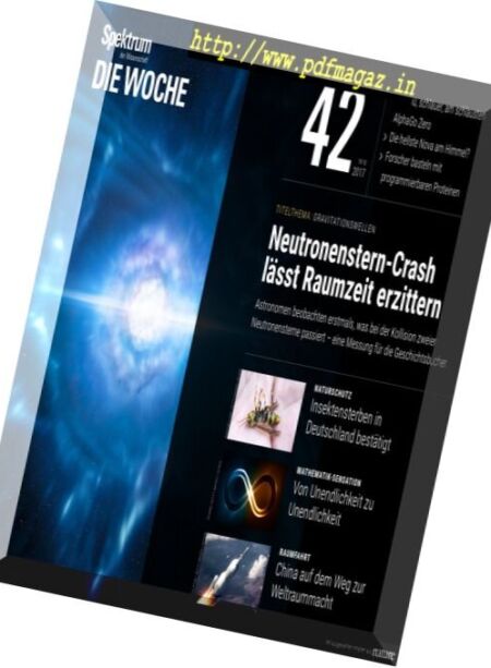 Spektrum Die Woche – 19 Oktober 2017 Cover