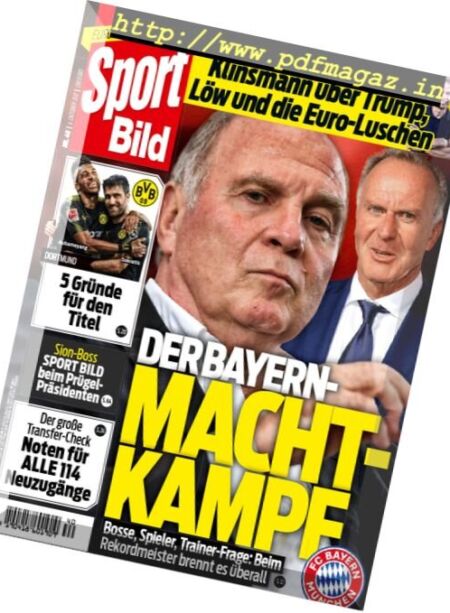 Sport Bild – 4 Oktober 2017 Cover