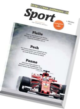 Sport Magazin – 1 Oktober 2017