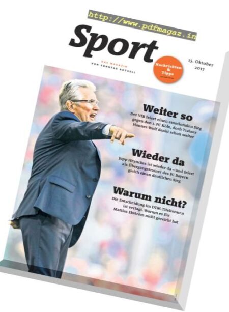 Sport Magazin – 15 Oktober 2017 Cover
