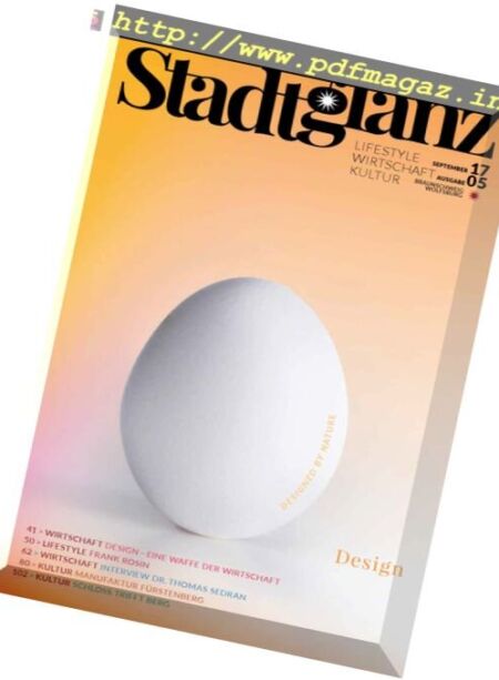 Stadtglanz – September 2017 Cover