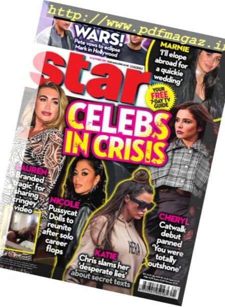 Star Magazine UK – 16 October 2017 Cover
