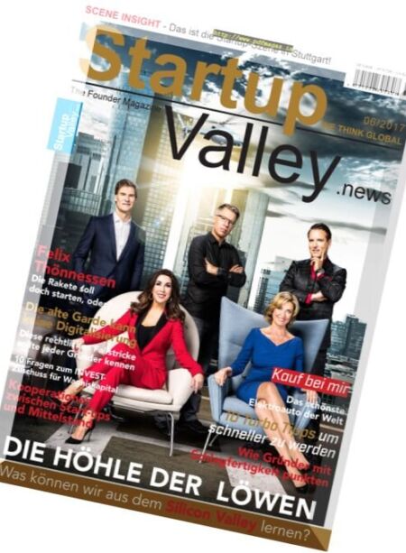 Startup Valley – November-Dezember 2017 Cover