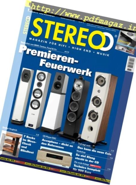 Stereo – November 2017 Cover