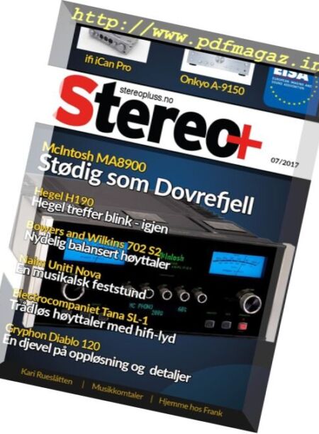 Stereo+ – Nr.7, 2017 Cover