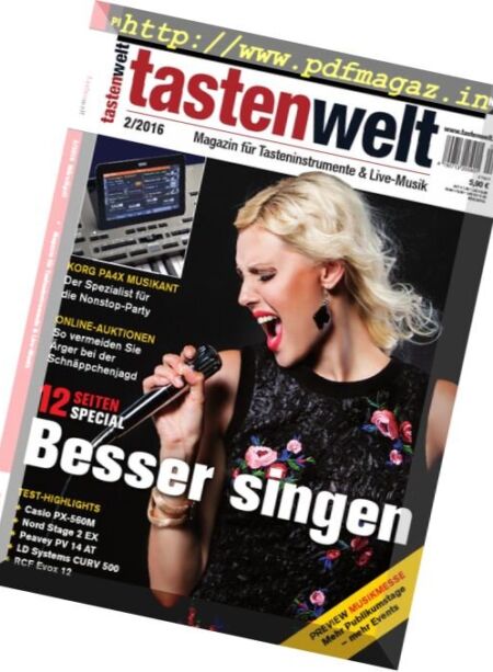 Tastenwelt – Nr.2 2016 Cover