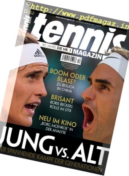 Tennis Magazin – November 2017 Cover