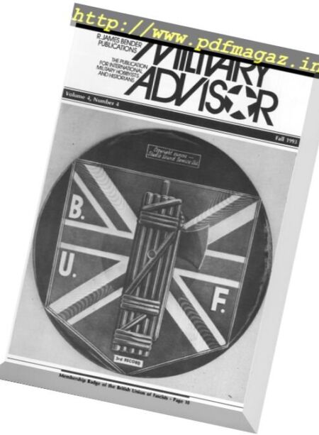 The Military Advisor – Fall 1993 Cover