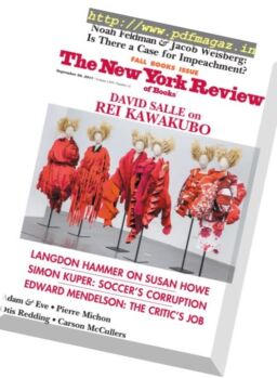 The New York Review of Books – September 28, 2017