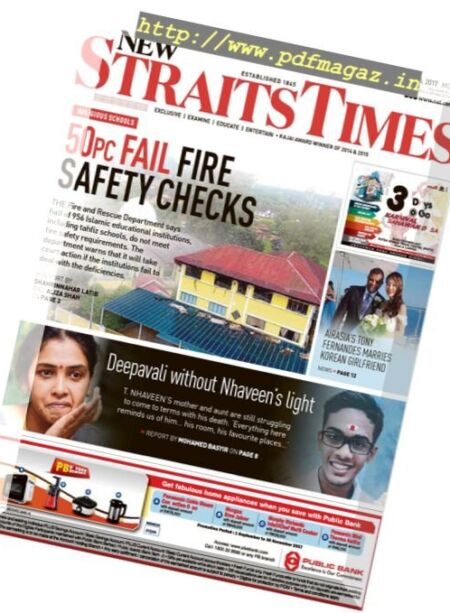 The News Straits Times – 22 Oktober 2017 Cover