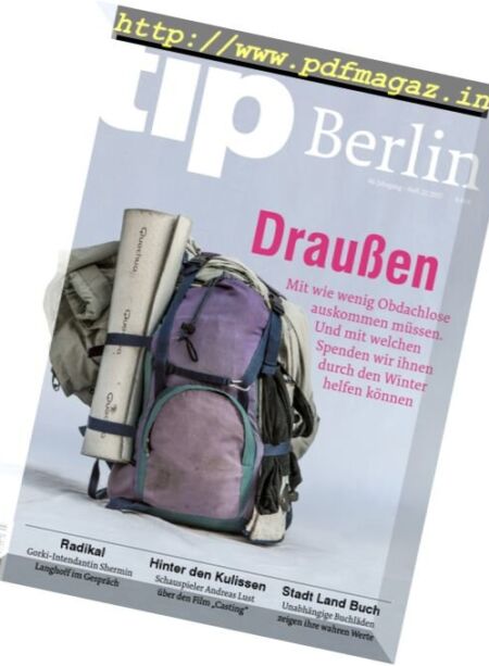 tip Berlin – 2 November 2017 Cover