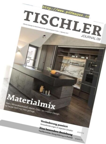 Tischler Journal – September 2017 Cover