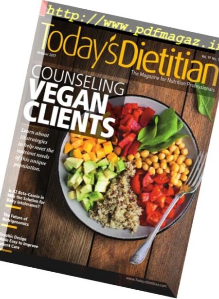 Today’s Dietitian – October 2017 Cover